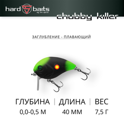 Воблер / Sprut Chubby Killer Crank 40F-MBKLD