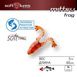 Силиконовая Приманка Mittsu Frog 60 MORS